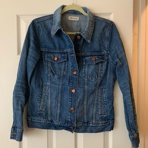 Madewell Denim Jean Jacket - Medium Wash SZ LG